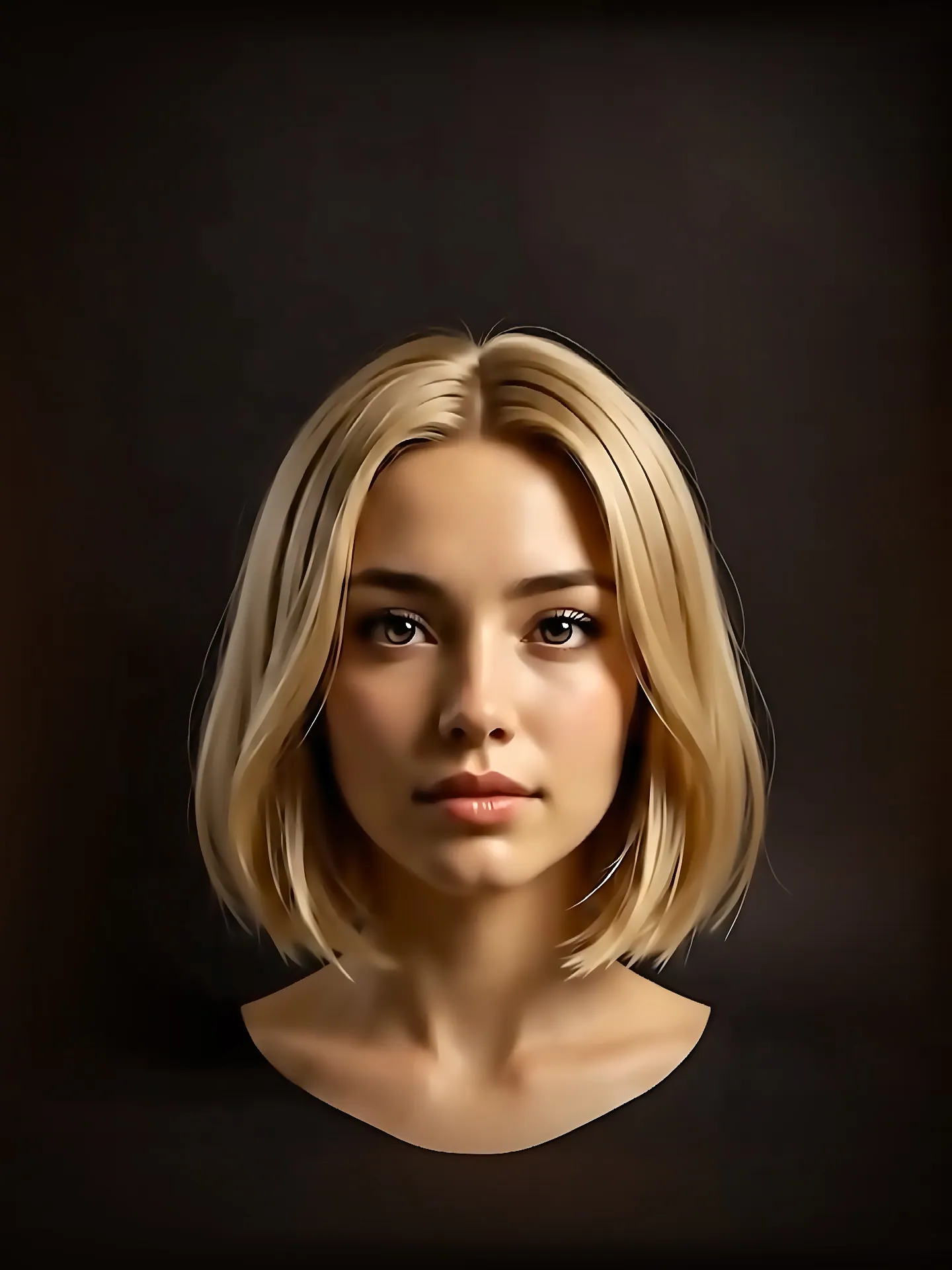 Game hair cards groomed onto a character head with HairStorm hair card tool.