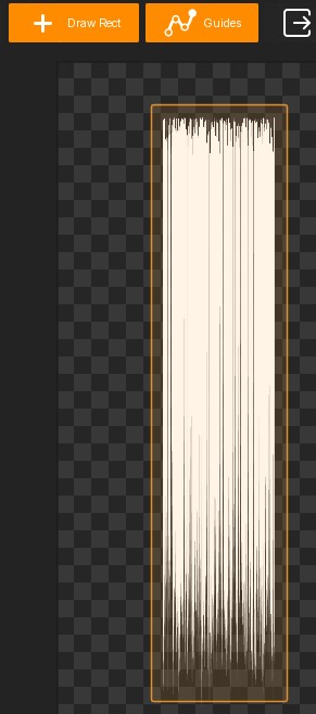 Tall UV viewport panel for drawing a rectangular card slot.