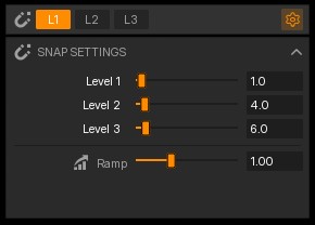 Snap level controls while drawing groom strips.