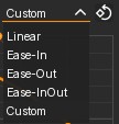 Profile preset controls and reset-to-default action.