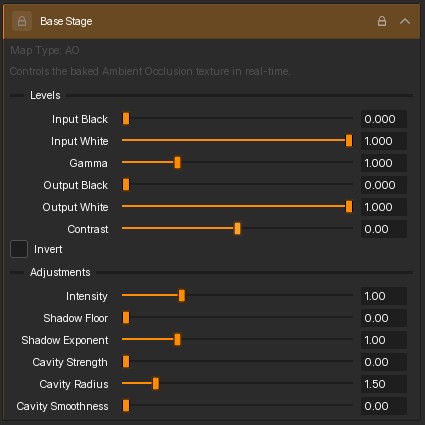 Base Stage ambient occlusion texture map preview.