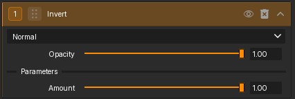 Invert filter controls.